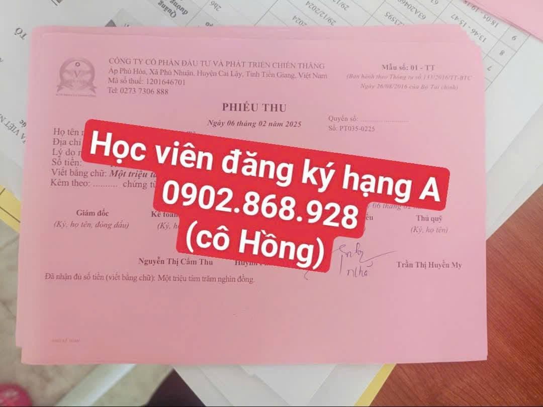 Học Bằng Lái Xe A Tại Tiền Giang Uy Tín, Chi Phí Mới Nhất Năm 2026